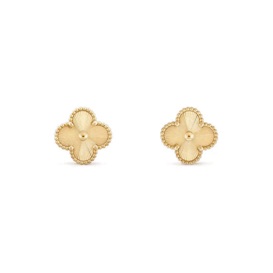 [Pearl Jewelrys]CLOVER MEDIUM 1 MOTIFS LASER EARRINGS