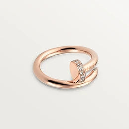 [Pearl Jewelrys]JUSTE RING 2.65MM PINK GOLD DIAMOND