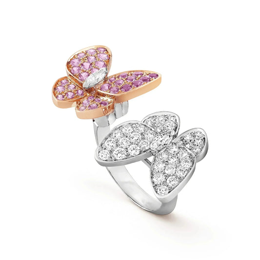 [Pearl Jewelrys]TWIN BUTTERFLY DIAMOND RING