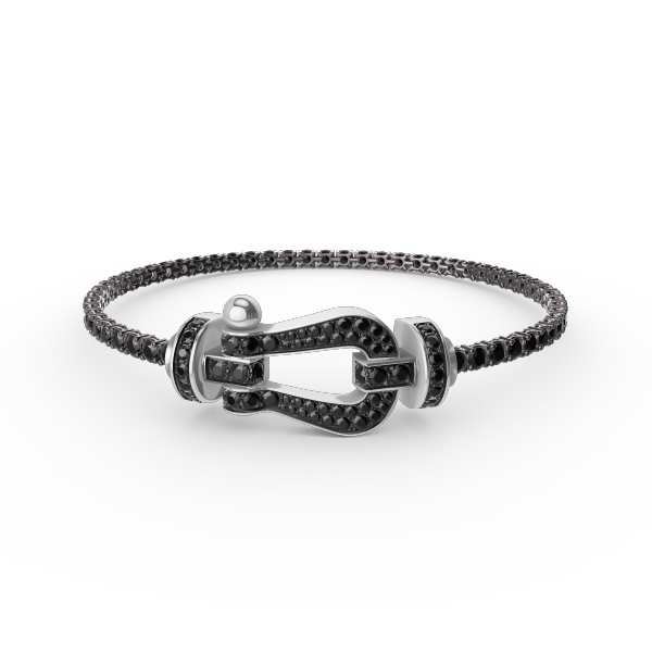 [Pearl Jewelrys]FORCE  LARGE HORSESHOE FULL DIAMOND TENNIS BRACELET